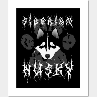 Black Metal Husky Posters and Art